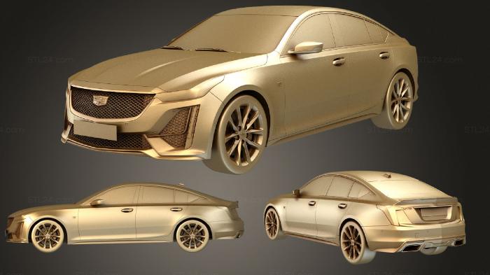 Автомобили и транспорт (Cadillac CT5 2020, CARS_0931) 3D модель для ЧПУ станка